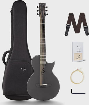 Enya Nova Go 1/2 Maat Carbon Fiber Reisgitaar - Lichtgewicht & Vochtbestendig