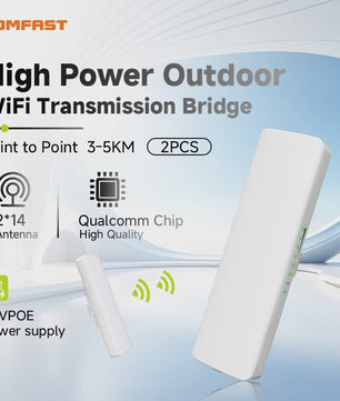 Comfast 300Mbps Outdoor WiFi Access Point CPE | 3-5KM Long Range | 14dBi Antenne | 48V PoE