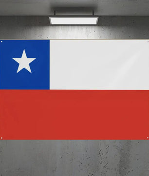 Chileense Vlag Wandkleed - HD Print, Decoratie voor Kamer, Feest, Buiten