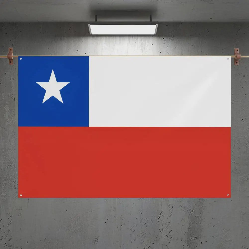 Chileense Vlag Wandkleed - HD Print, Decoratie voor Kamer, Feest, Buiten
