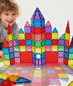80 Delige Magnetische Bouwstenen Set - Educatief Speelgoed voor Kinderen - Vrij te Assembleren