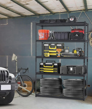 Robuuste Metalen Stellingkast 5 Lagen - Verstelbaar - Garage & Keuken