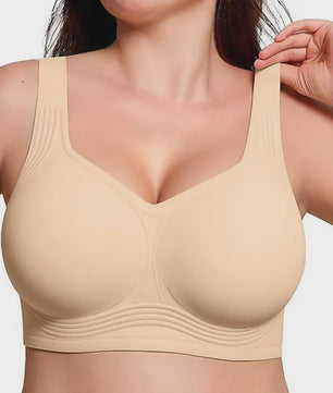 Comfortabele Naadloze Push-Up BH voor Plus Size Dames - Verbergt Rugvet & Biedt Volledige Bedekking