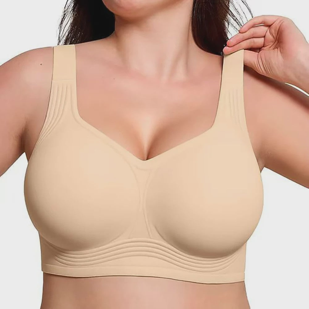 Comfortabele Naadloze Push-Up BH voor Plus Size Dames - Verbergt Rugvet & Biedt Volledige Bedekking