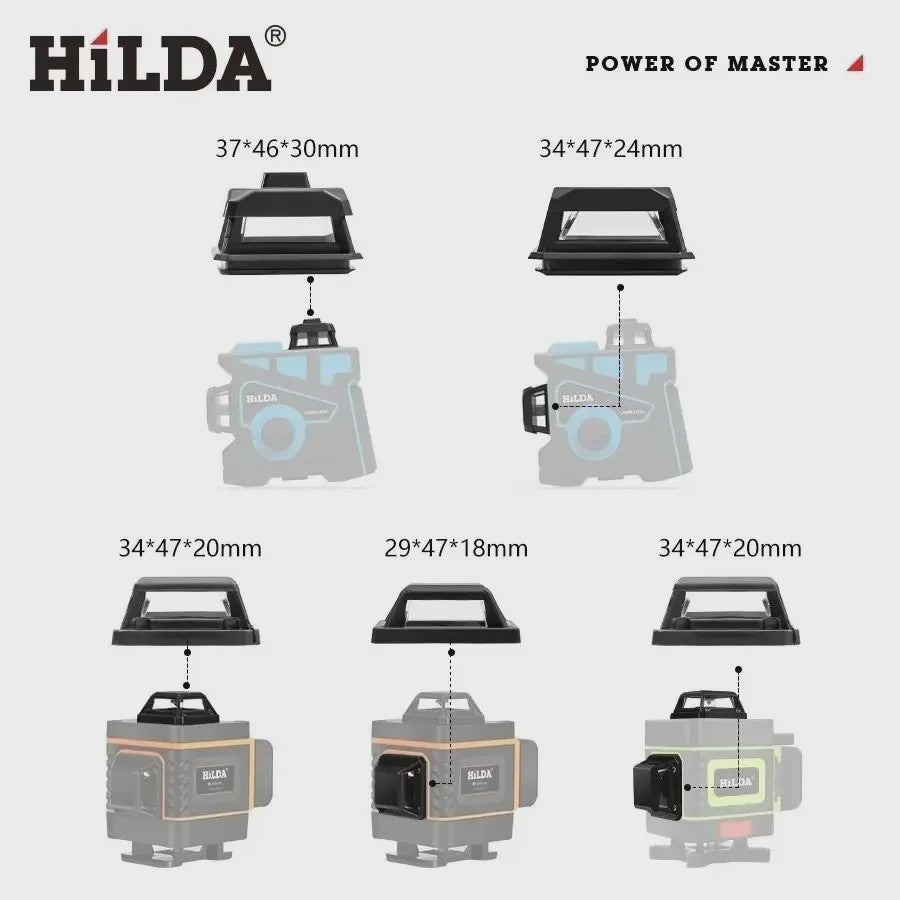 HILDA Laser Glas Beschermkap - Universeel voor 4D Laserwaterpassen