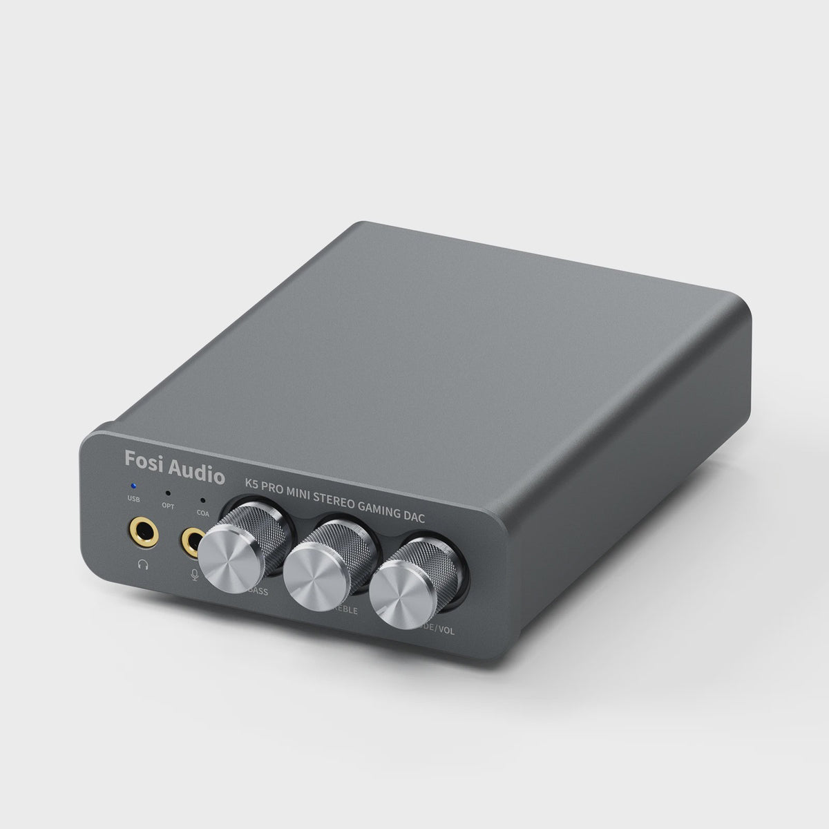 Fosi Audio K5 PRO Mini Gaming DAC & Hoofdtelefoonversterker met Microfoon