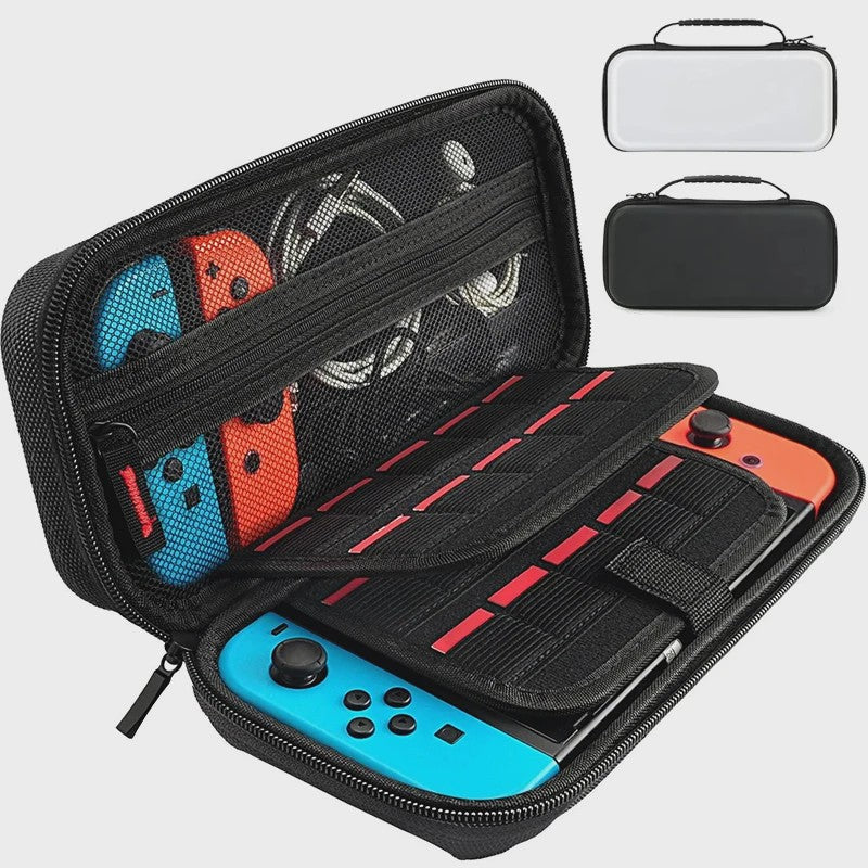 Robuuste Opbergtas voor Nintendo Switch & OLED - Beschermende Hard Case met Ruimte voor 20 Games