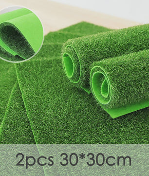 2x Kunstgras Tegels 30x30cm - Realistisch Decoratie Gras voor Tuin & DIY