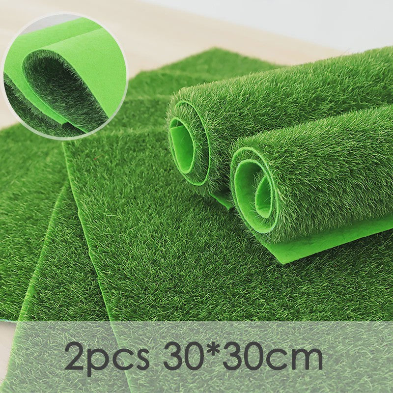 2x Kunstgras Tegels 30x30cm - Realistisch Decoratie Gras voor Tuin & DIY