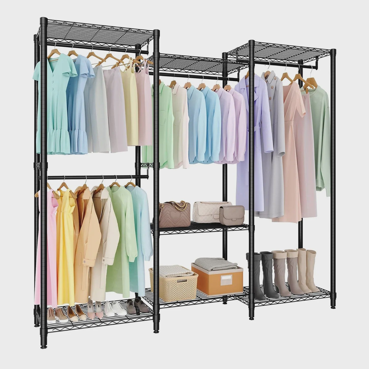 Robuuste Kledingrek & Garderobe Organizer - Verstelbaar en Modulair
