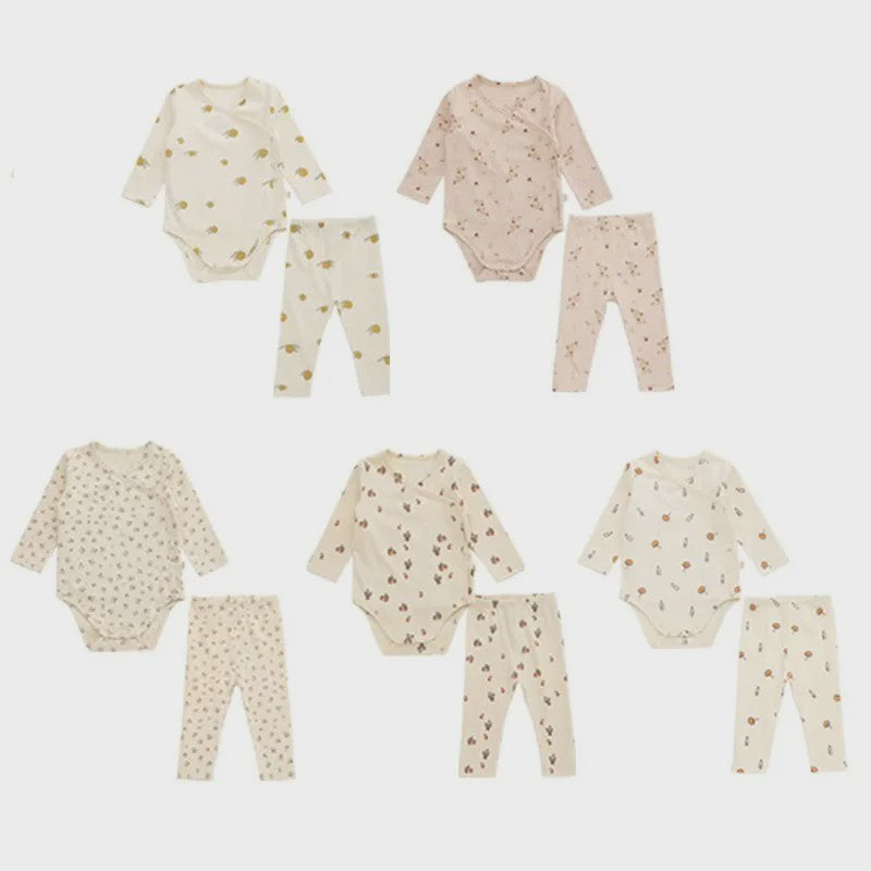 Babykleding Set: Romper met Lange Mouw & Broekje - Herfst/Winter Collectie