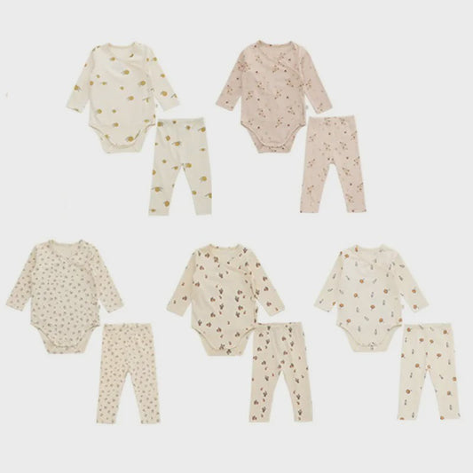 Babykleding Set: Romper met Lange Mouw & Broekje - Herfst/Winter Collectie
