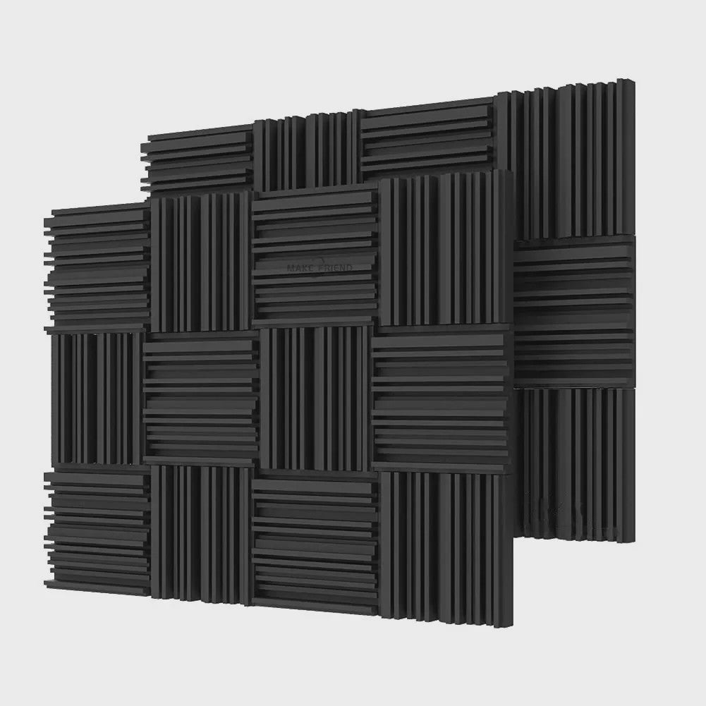 24x Akoestisch Schuim Panelen 25x25x5cm - Geluidsabsorberend & Geluidsisolatie
