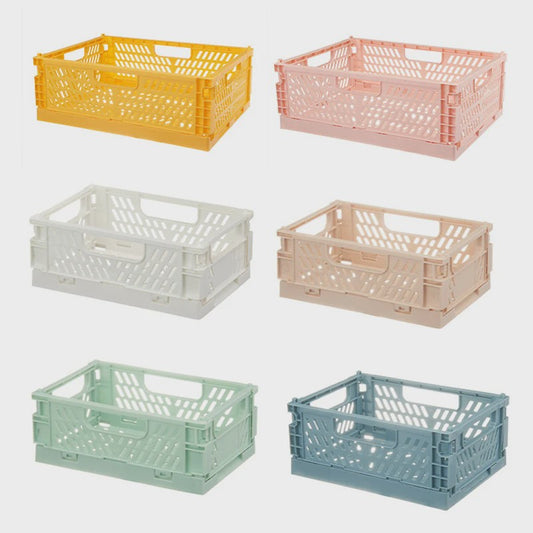 Opvouwbare Opbergkrat & Mand - Stapelbaar, Draagbaar en Ideaal voor Speelgoed, Sieraden en Cosmetica
