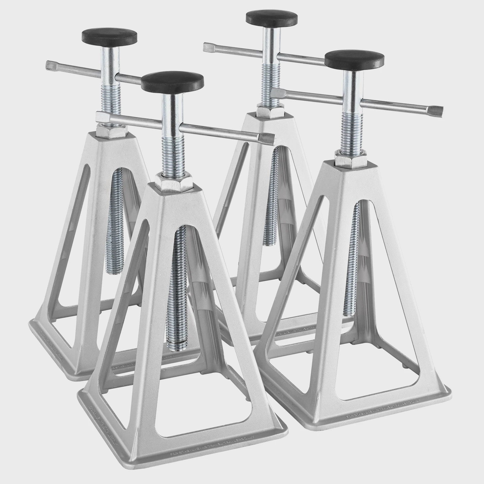 4x Aluminium RV Stabilisator Jack - 6000 Lbs Hefvermogen per stuk - Leveling Jacks voor Camper & Caravan