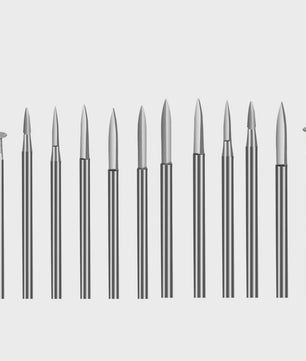 6-delige Houtsnij Boorbeitel Set voor Dremel - 2.35/3mm Schacht