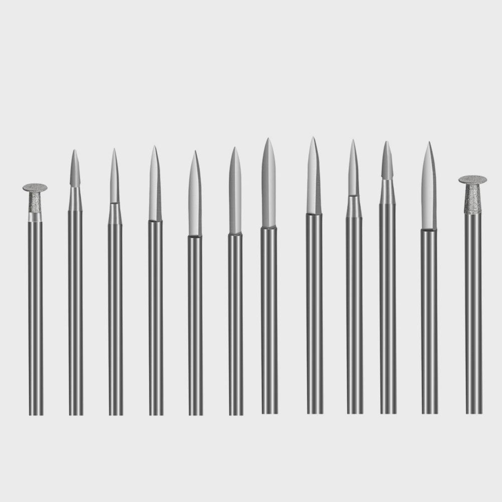 6-delige Houtsnij Boorbeitel Set voor Dremel - 2.35/3mm Schacht