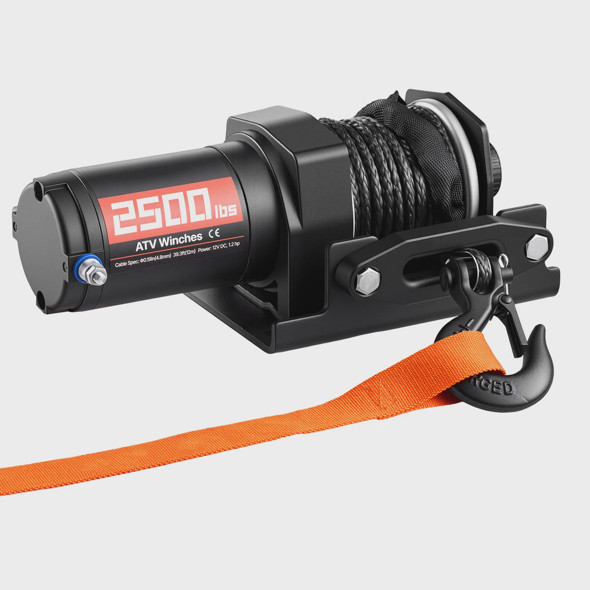 Elektrische ATV/UTV Lier 2500/3500 LBS met Synthetisch Touw - Krachtig en Betrouwbaar