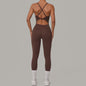Sportieve Dames Jumpsuit met Open Rug en Kruisbanden - Perfect voor Yoga, Fitness & Zomer