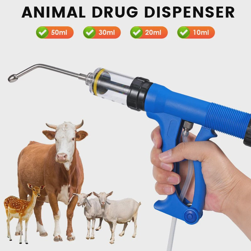 Professioneel Doseerpistool voor Vee en Gevogelte (10-50ML) - Continue Toediening