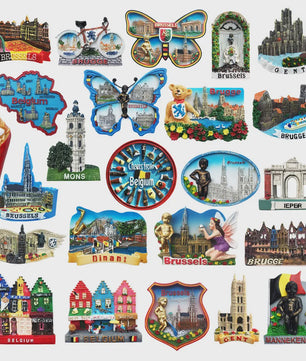 België Koelkastmagneet - Souvenir & Reistafel voor Huisdecoratie