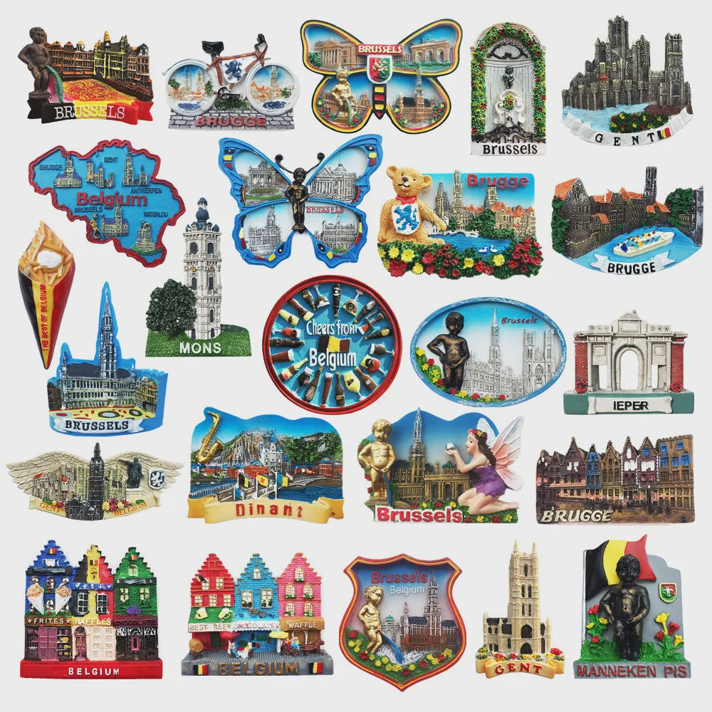 België Koelkastmagneet - Souvenir & Reistafel voor Huisdecoratie