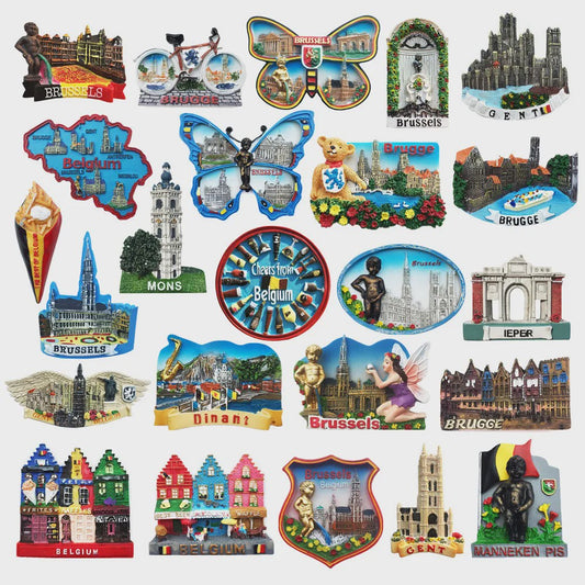 België Koelkastmagneet - Souvenir & Reistafel voor Huisdecoratie