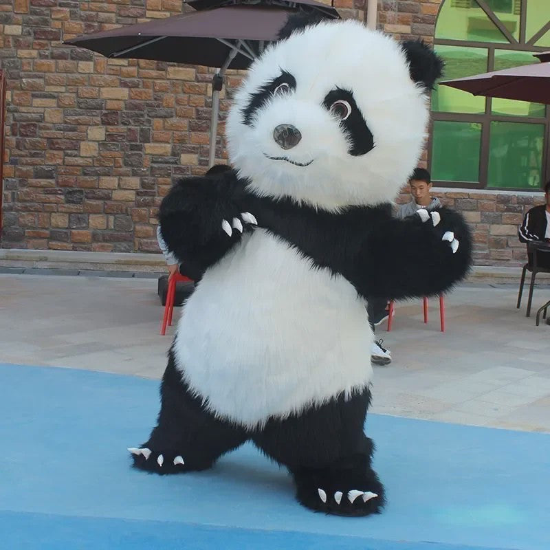 Opblaasbaar Panda Kostuum - Volwassen Maat voor Feestjes, Halloween & Cosplay