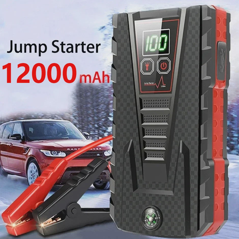 DWiusty 12000mAh Powerbank & Auto Start Booster: Start Benzine/Diesel Auto's Direct & Noodstroom