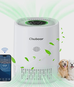 Chuboor Luchtreiniger H13 HEPA met WiFi & App Bediening - Stil & Compact voor Ruimtes tot 20m²