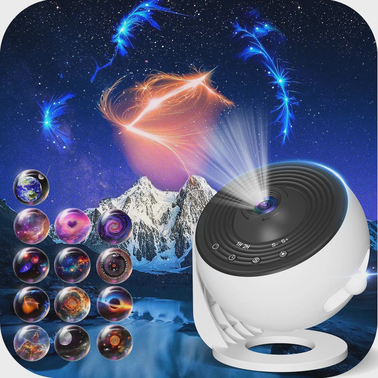 Galaxy Projector Pro: 360° Sterrenhemel & Melkweg Projector met 13 Thema's