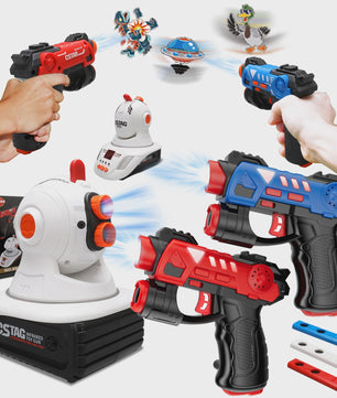 CSTAG Laser Tag Projector Spel: Interactieve Jacht op UFO's, Eenden & Dino's