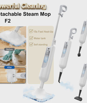 Krachtige 6-in-1 Stoomreiniger: Stoommop & Handheld Reiniger voor Alle Vloeren