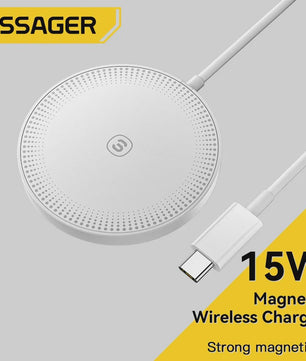 Essager 15W Magnetische Draadloze Snellader - Snel Laden voor iPhone 14/13/12 Pro Max & Xiaomi