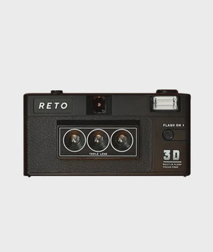 RETO 3D Filmcamera - Stereoscopische Point-and-Shoot met Ingebouwde Flits