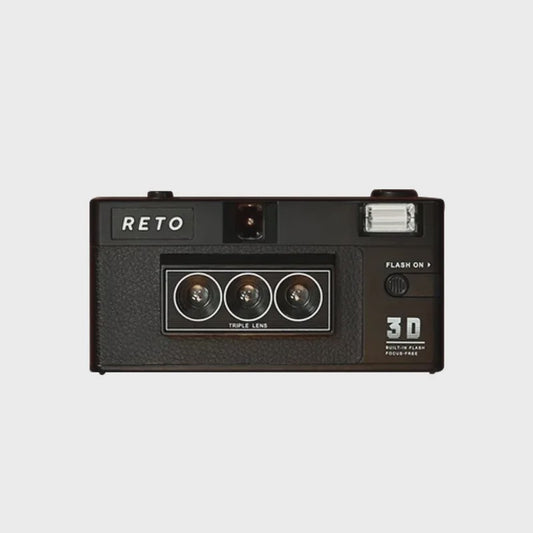 RETO 3D Filmcamera - Stereoscopische Point-and-Shoot met Ingebouwde Flits