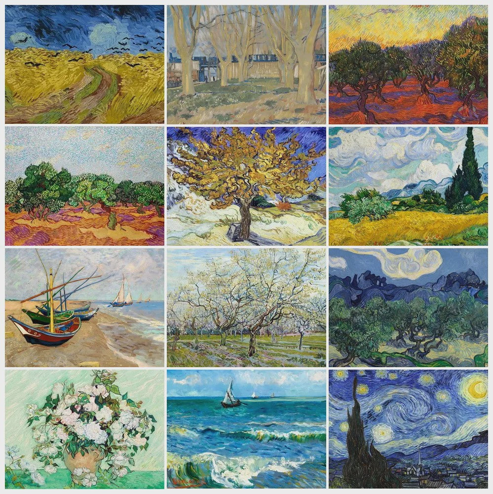 DIY Diamond Painting: Van Gogh Meesterwerken - Almond Blossoms & Starry Night