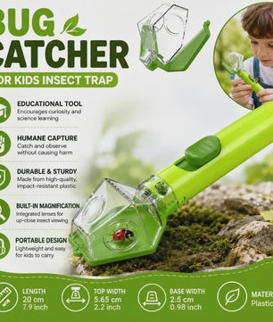 Insectenvanger met Vergrootglas 6X - Veilig Verkennen en Leren in de Natuur