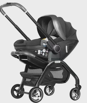 4-in-1 Baby Kinderwagen & Autostoel: Lichtgewicht, Multifunctioneel en Wendbaar