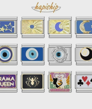 Hapiship 2024 Bedel voor Italiaanse Armband - Oog, Maan, Ster, Vis, Spider, Queen, Poker