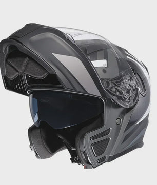 Cyril Motorcross Flip-Up Helm - Volledig Gelaatsmasker met Breed Helder Vizier & DOT Keurmerk