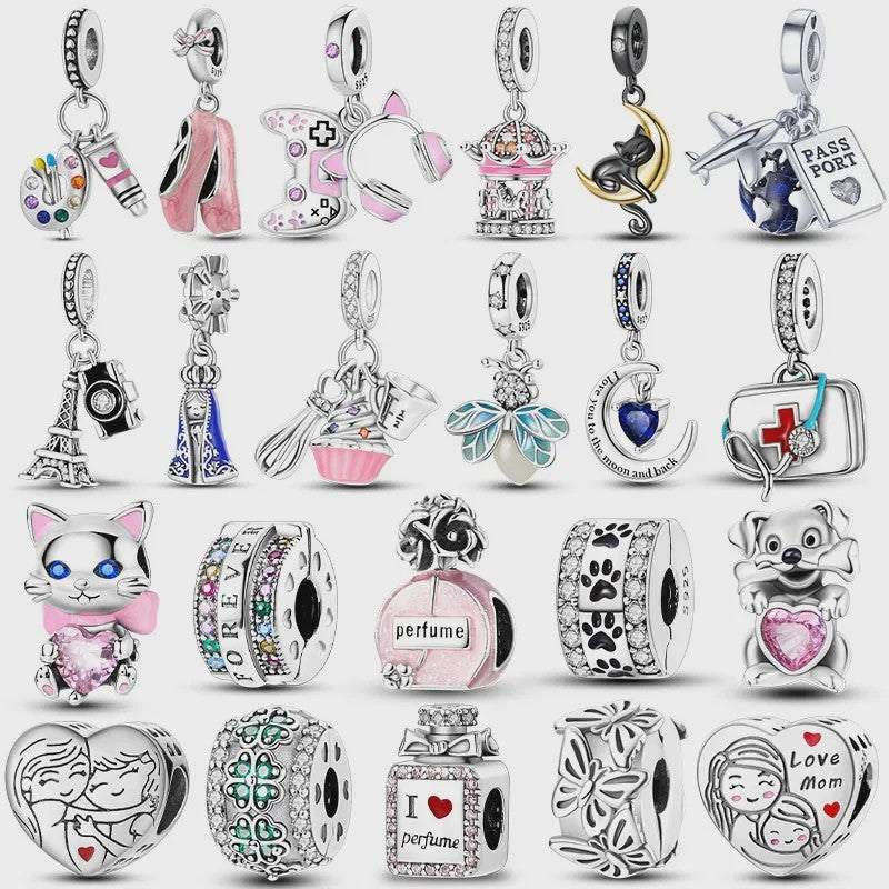 925 Zilveren Bedel - Mode Hanger voor Dames Armbanden