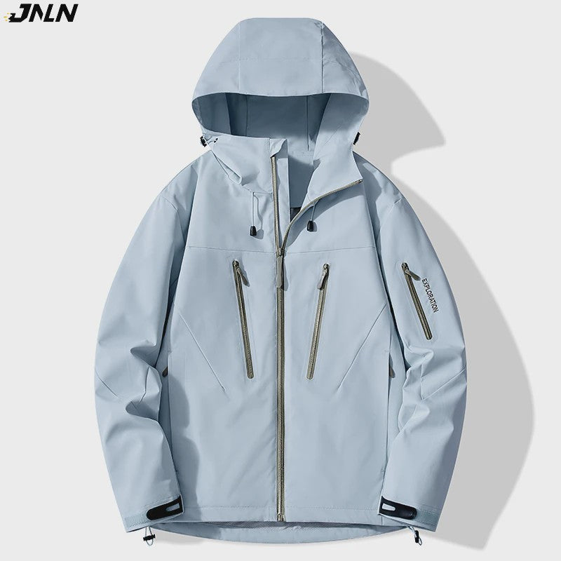 Unisex Waterdichte Outdoor Jas - Winddicht & Ademend voor Wandelen, Kamperen & Sport
