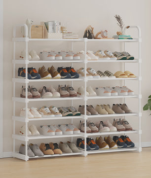 Stapelbare Schoenenkast Organizer - 4 tot 7 Lagen, Wit