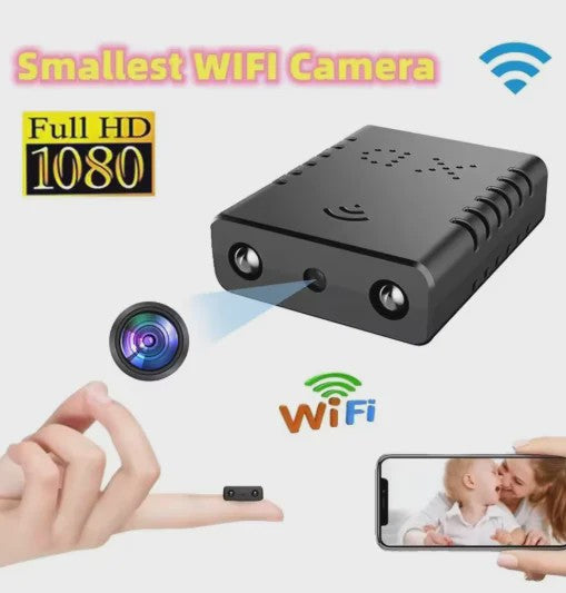 Mini WiFi Camera Full HD 1080P met Nachtzicht en Bewegingsdetectie