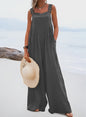 Zomerse Wijde Pijp Jumpsuit met Bretels - Casual en Comfortabel