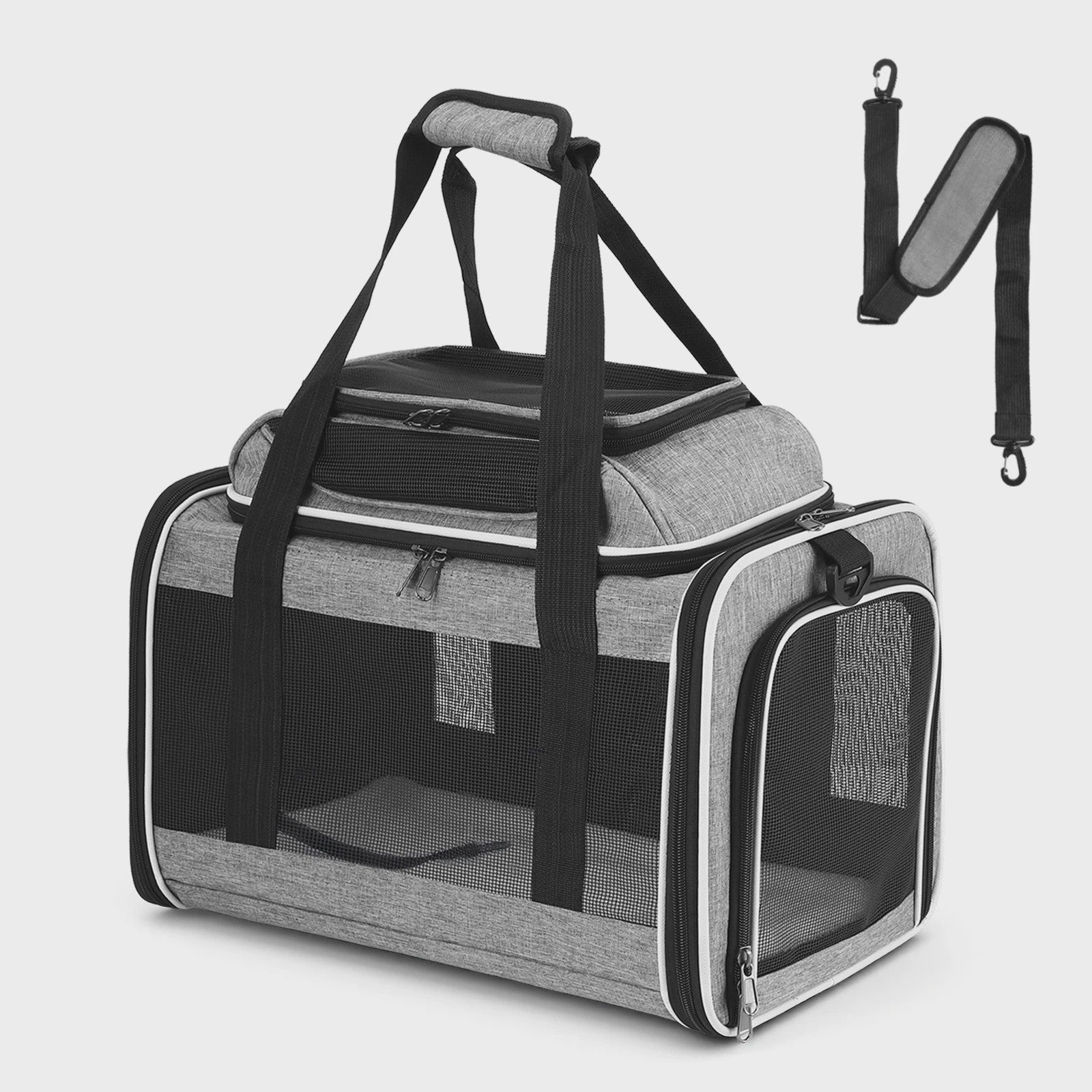 Cat Carrier Backpacks Expandable Cat Backpack with Shade Cover, Breathable Mesh Pet Carrier Backpack Bag for Travel Hiking Campi