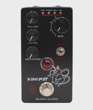 MOSKY King Rat Gitaar Effectpedaal - Distortion met 4 Selectieknoppen