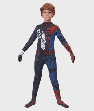 Kinder Superhero Spider-Man Onesie - Feestelijk Verkleedkostuum voor Kinderen