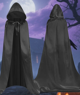 Unisex Kap met Capuchon - Lange Halloween Cape voor Kinderen en Volwassenen